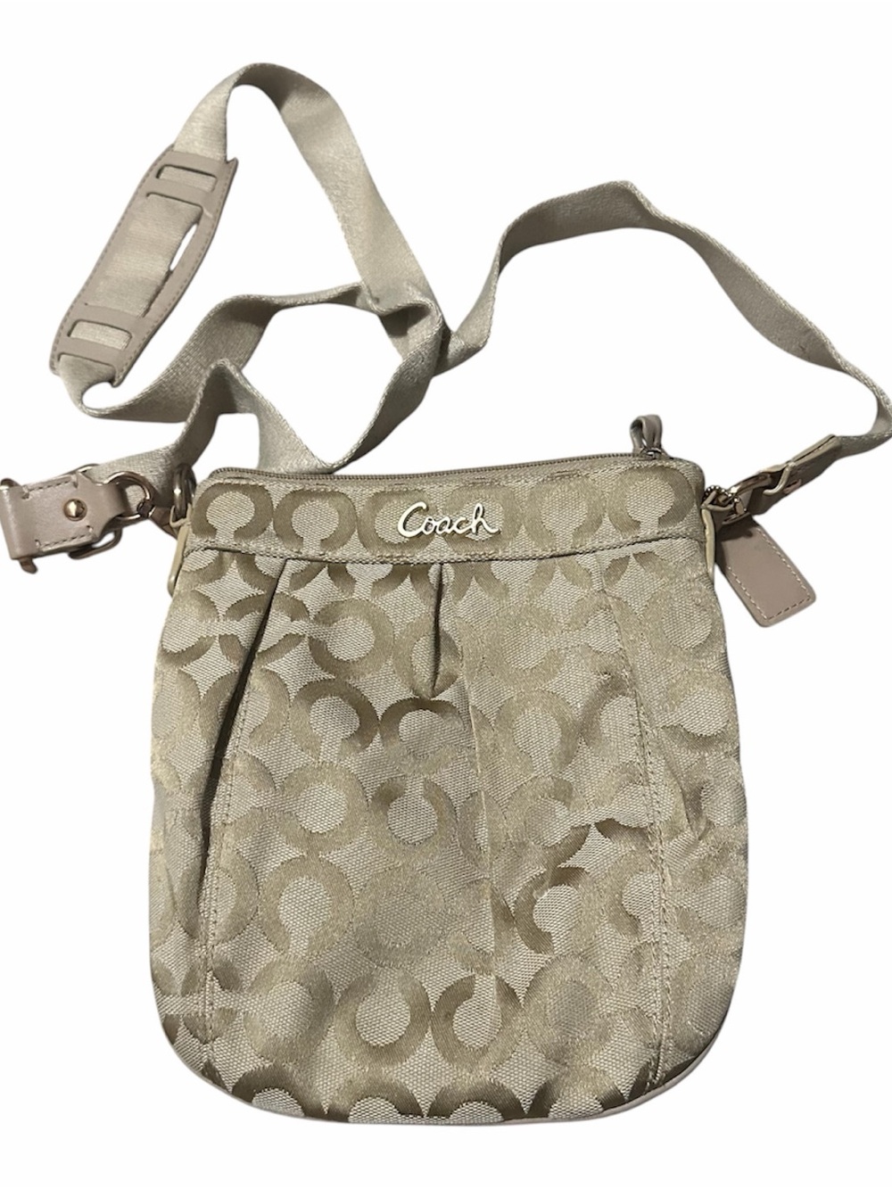 Coach Tan Signature Crossbody Bag
